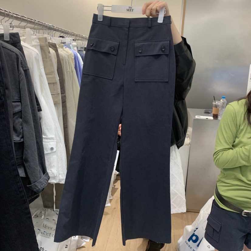 MEET ME韓國直郵實拍女裝新品推薦時尚職業休閑人氣休閑褲MEET ME休閑褲圖色2