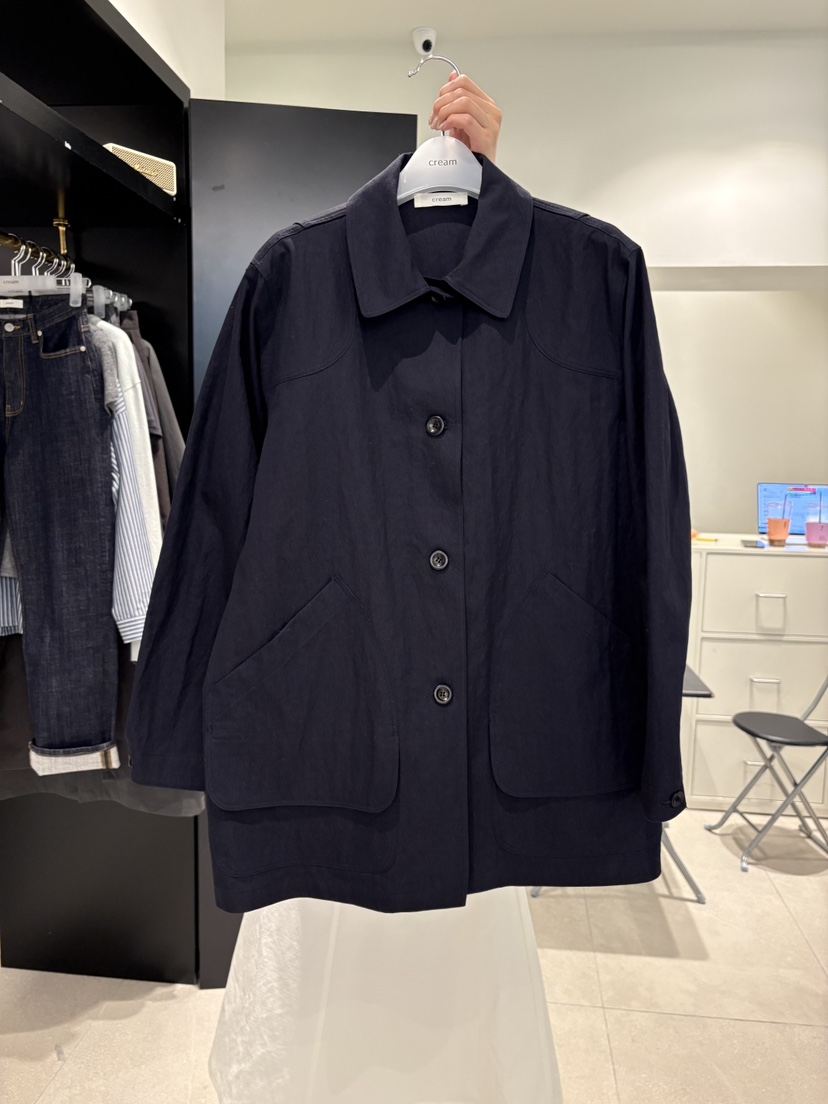 CREAM-P韓國東大門直郵女裝新品26春夏推薦休閑夾克口袋CREAM-P夾克圖色2