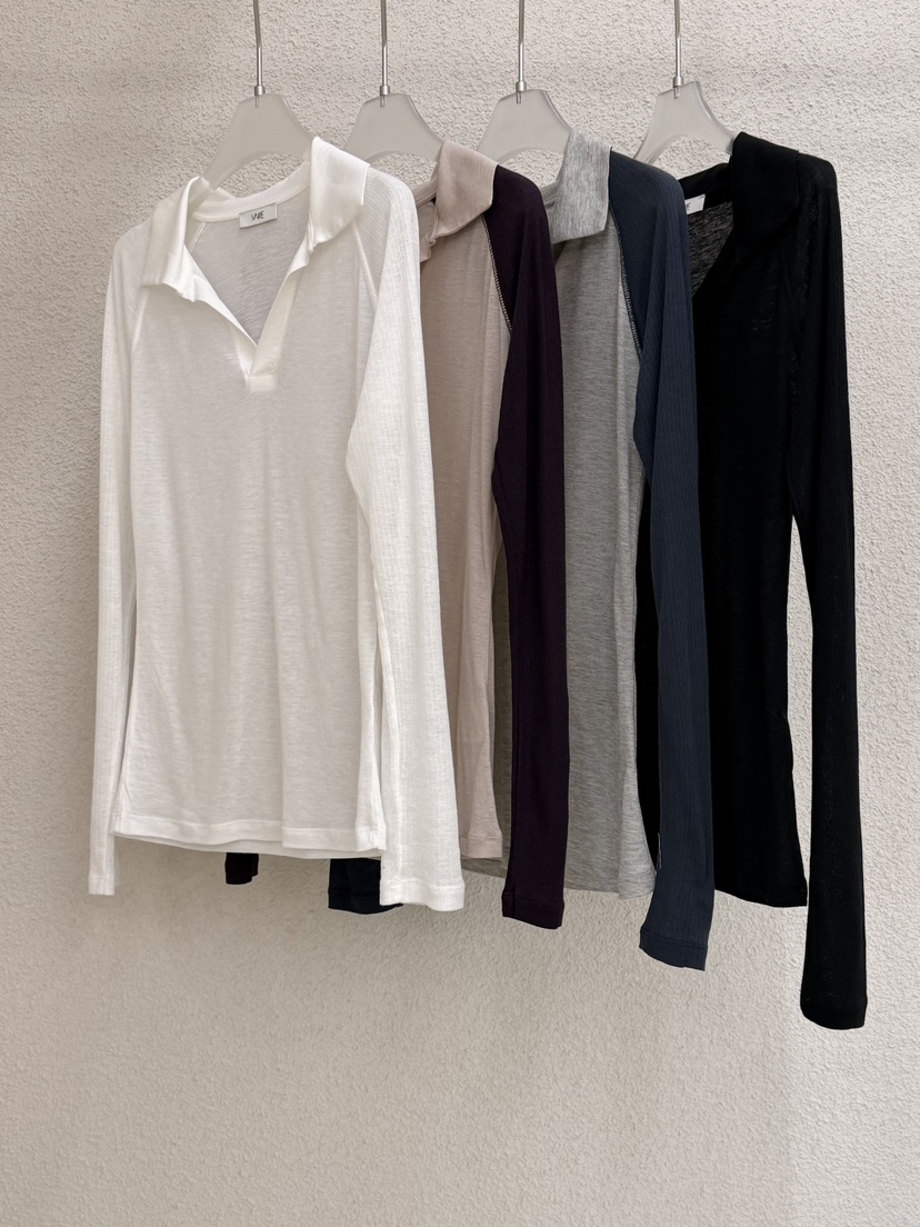 MWE韓國代購女士新款26春夏推薦人氣時尚休閑職業長袖T恤MWE長袖T恤