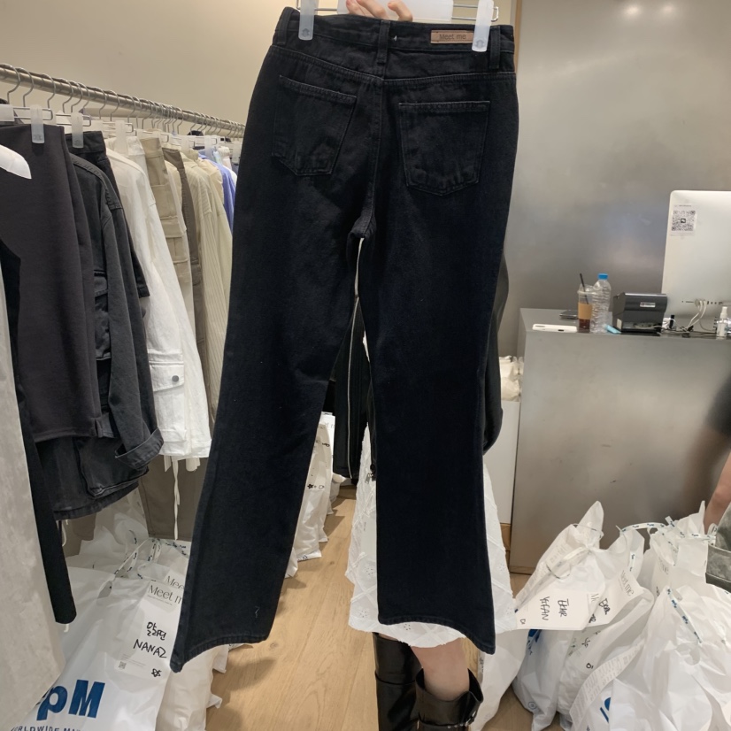 MEET ME韓國代購女士新品時尚推薦熱賣人氣休閑26春夏牛仔褲MEET ME牛仔褲