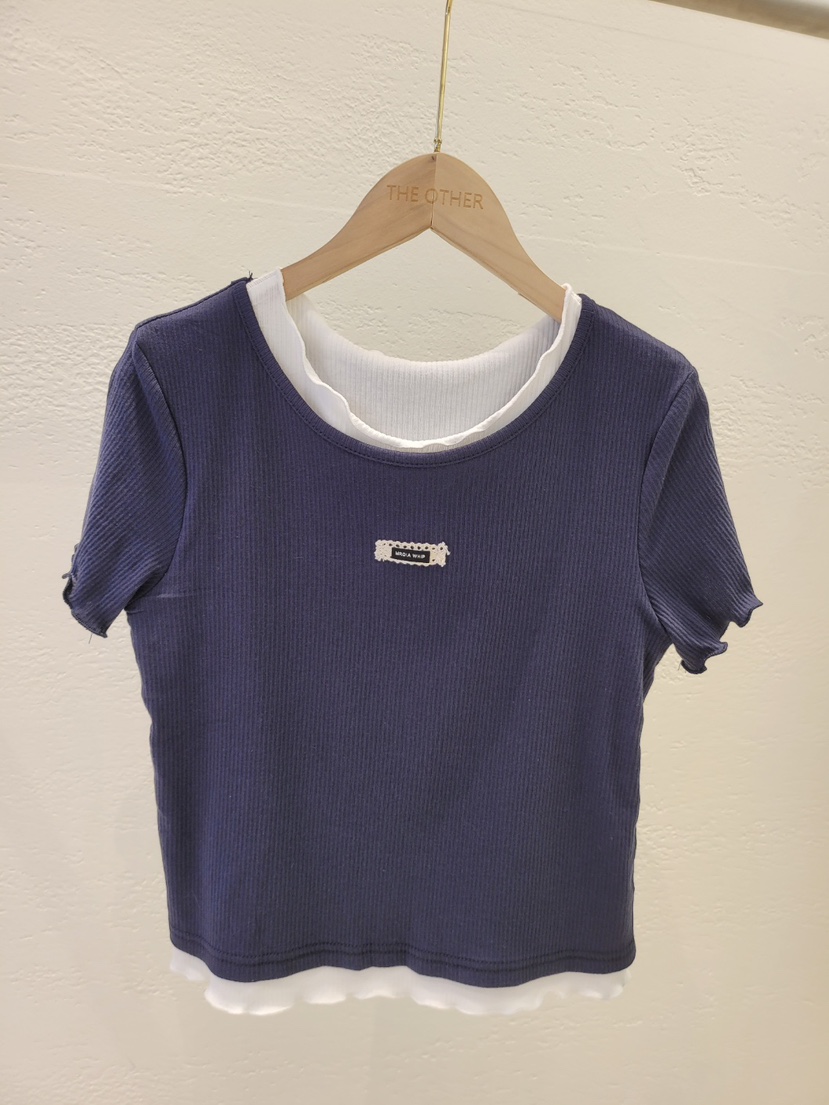 THE OTHER韓國東大門代購女士新品時尚熱賣26春夏休閑T恤THE OTHERT恤圖色2