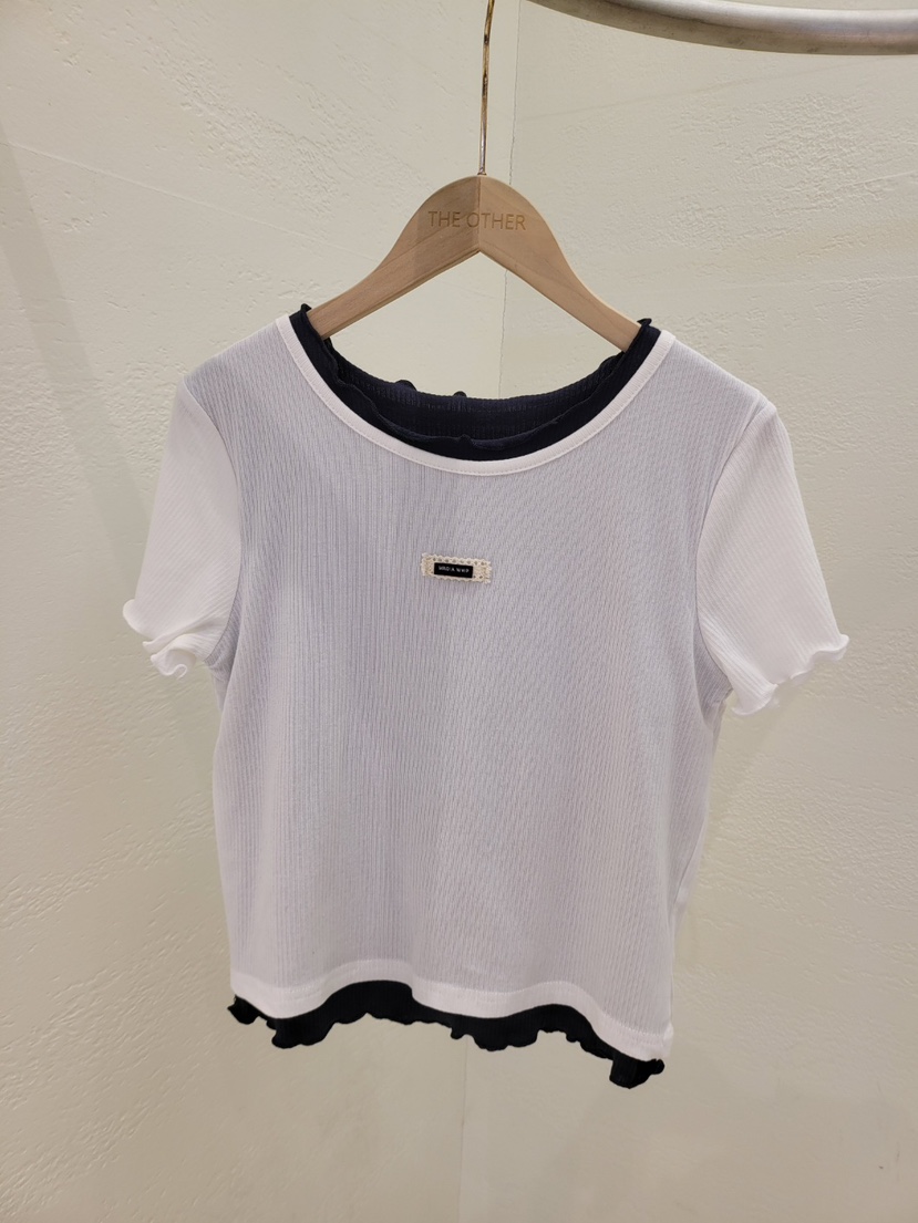 THE OTHER韓國東大門代購女士新品時尚熱賣26春夏休閑T恤THE OTHERT恤圖色3