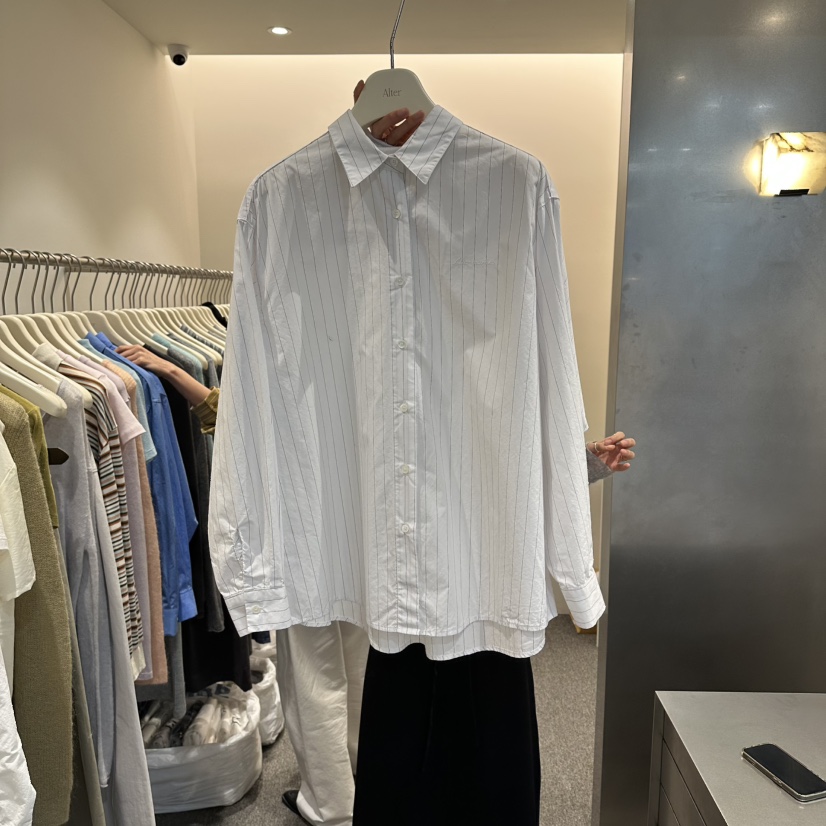 ALTER韓國東大門直郵女裝新款26春夏職業時尚休閑襯衫蕾絲衫Alter襯衫/蕾絲衫圖色2