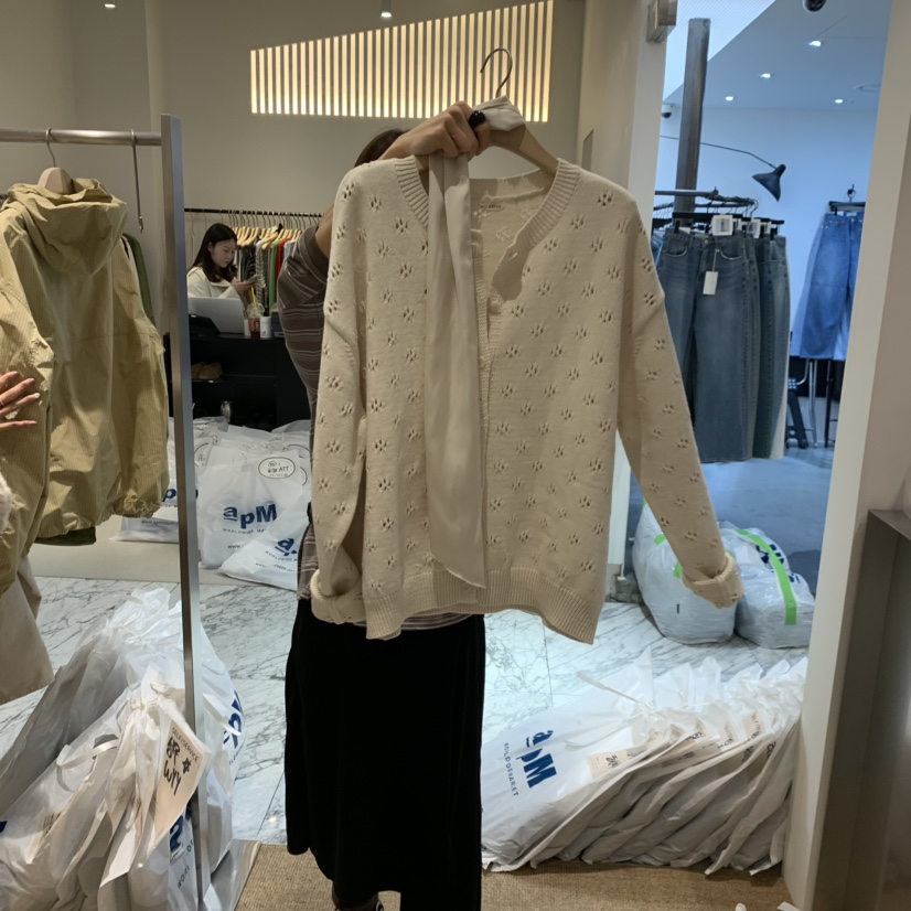 SELF SERVICE韓國東大門代購女士新品職業針織衫不含圍巾SELF SERVICE針織衫圖色1