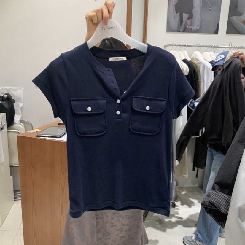 TEMPTING韓國直郵實拍女裝新款時尚熱賣職業人氣推薦休閑T恤TEMPTINGT恤圖色4