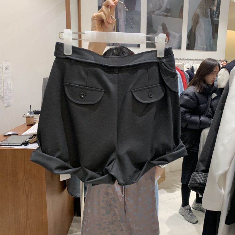 TEMPTING韓國直郵女裝新款推薦休閑熱賣時尚職業短褲含腰帶TEMPTING短褲