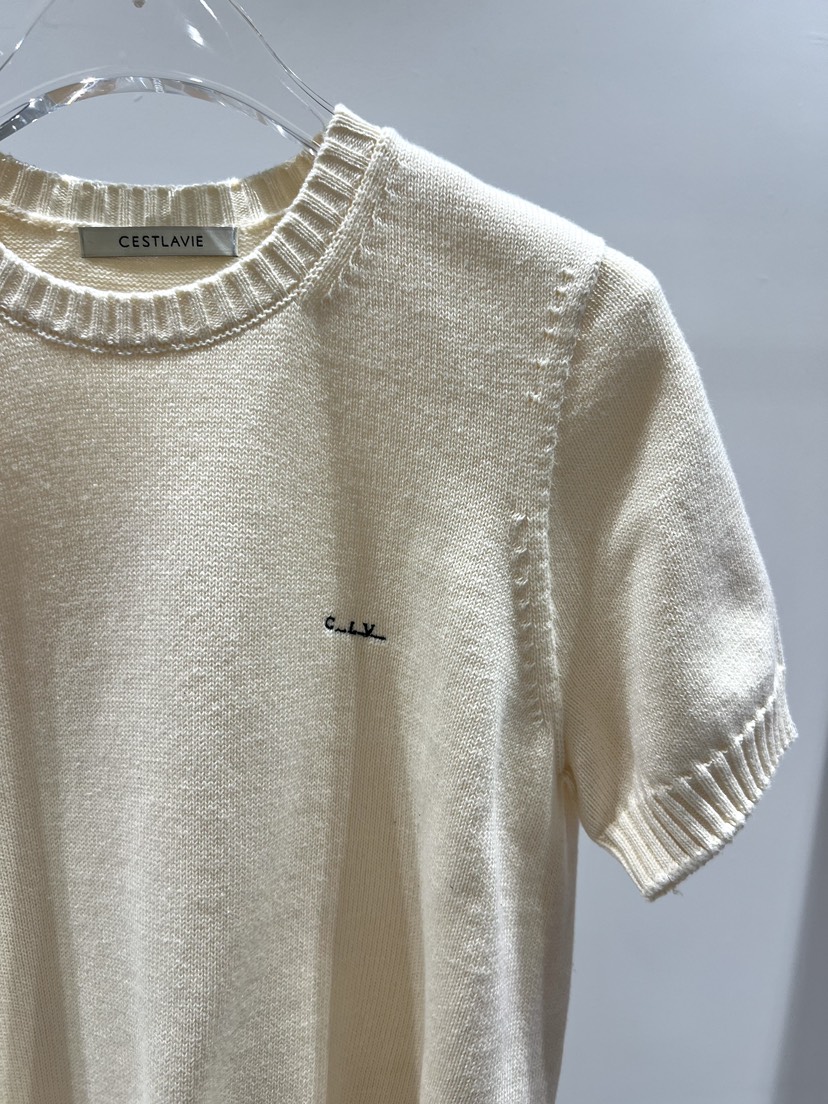 CESTLAVIE韓國東大門代購女士新品熱賣26春夏時尚針織衫刺繡CESTLAVIE針織衫