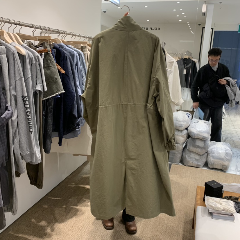 SELF SERVICE韓國東大門代購女裝新款職業推薦熱賣長款風衣SELF SERVICE長款風衣