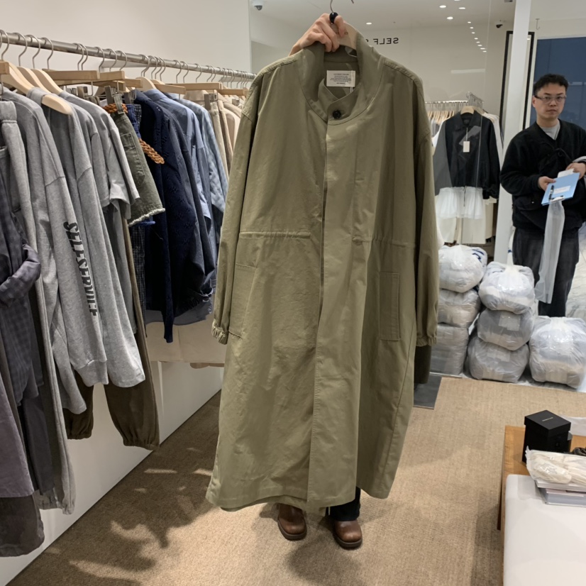 SELF SERVICE韓國東大門代購女裝新款職業推薦熱賣長款風衣SELF SERVICE長款風衣圖色1