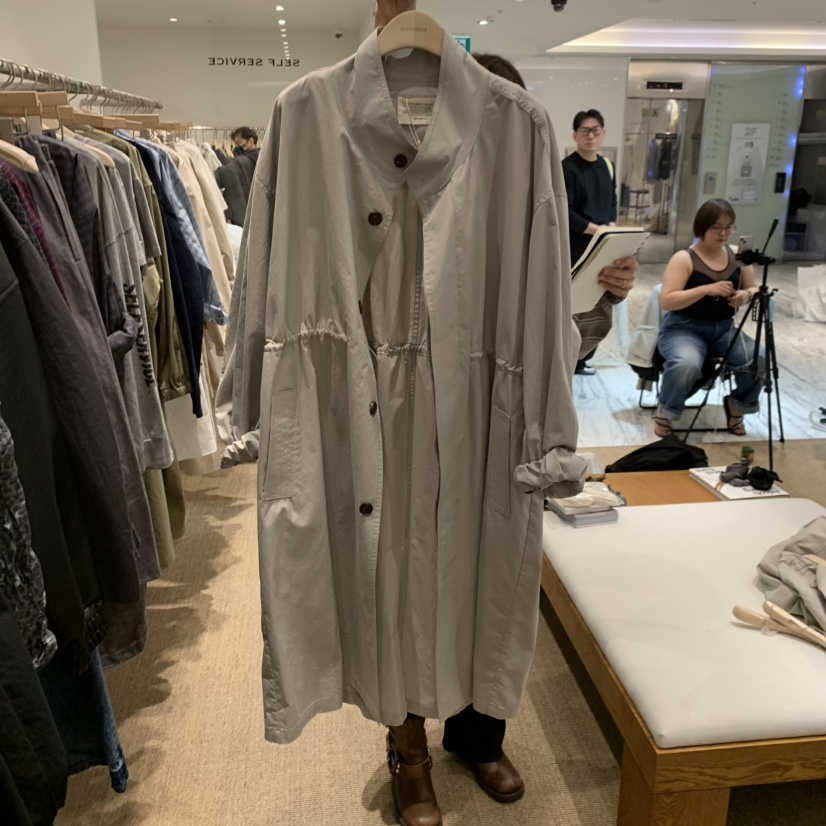 SELF SERVICE韓國東大門代購女裝新款職業推薦熱賣長款風衣SELF SERVICE長款風衣圖色3