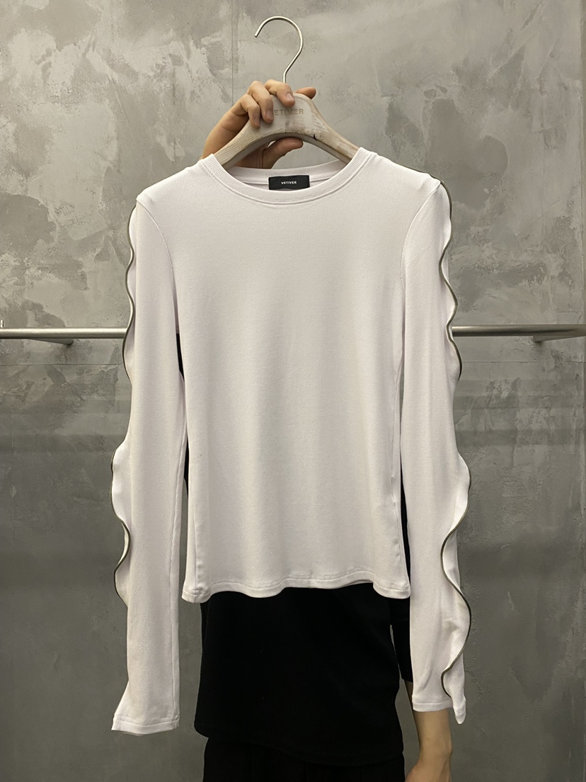 THE VETIVER-A韓國直郵實拍女士新品熱賣休閑推薦長袖T恤VETIVER長袖T恤圖色1