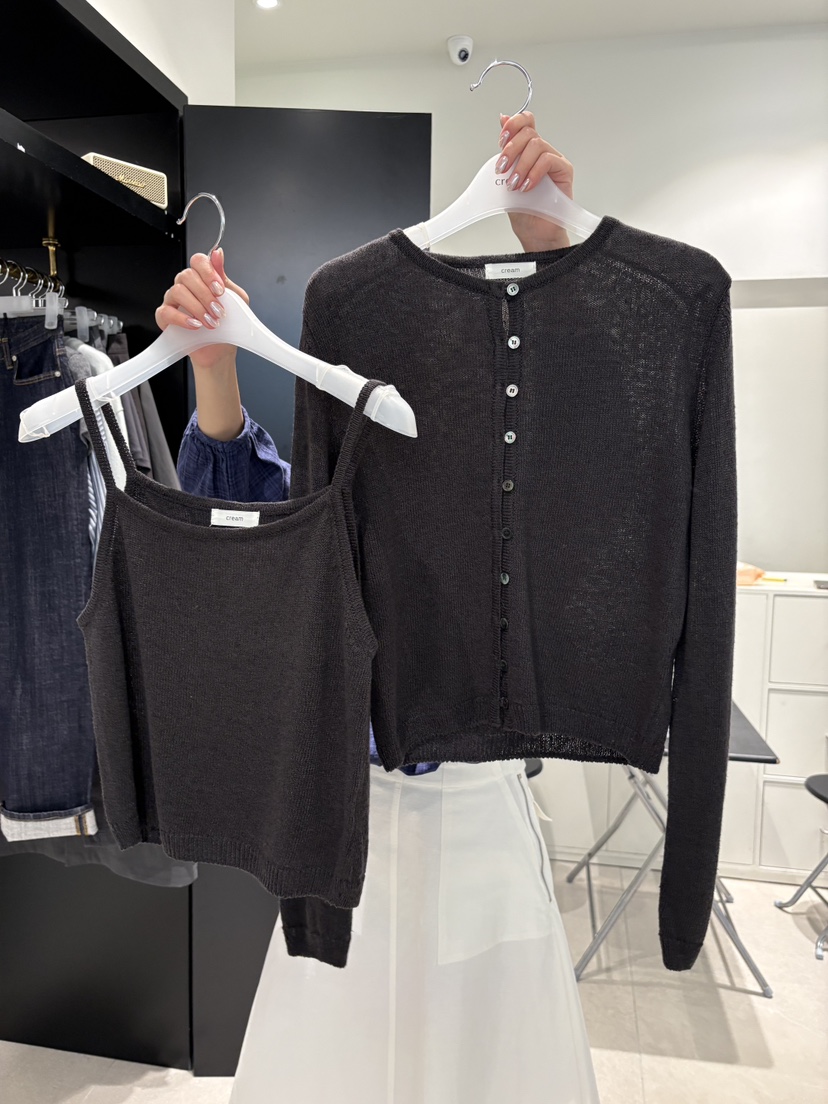 CREAM-P韓國直郵實拍女士新品時尚職業套裝兩件套亞麻布CREAM-P套裝圖色3