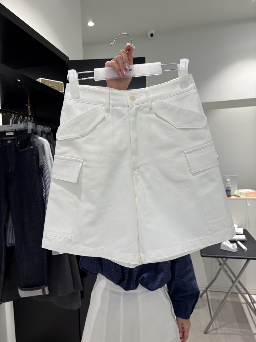 CREAM-P韓國直郵女裝新品休閑推薦時尚熱賣職業短褲工裝CREAM-P短褲圖色1
