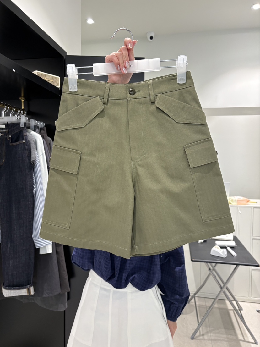 CREAM-P韓國直郵女裝新品休閑推薦時尚熱賣職業短褲工裝CREAM-P短褲圖色2