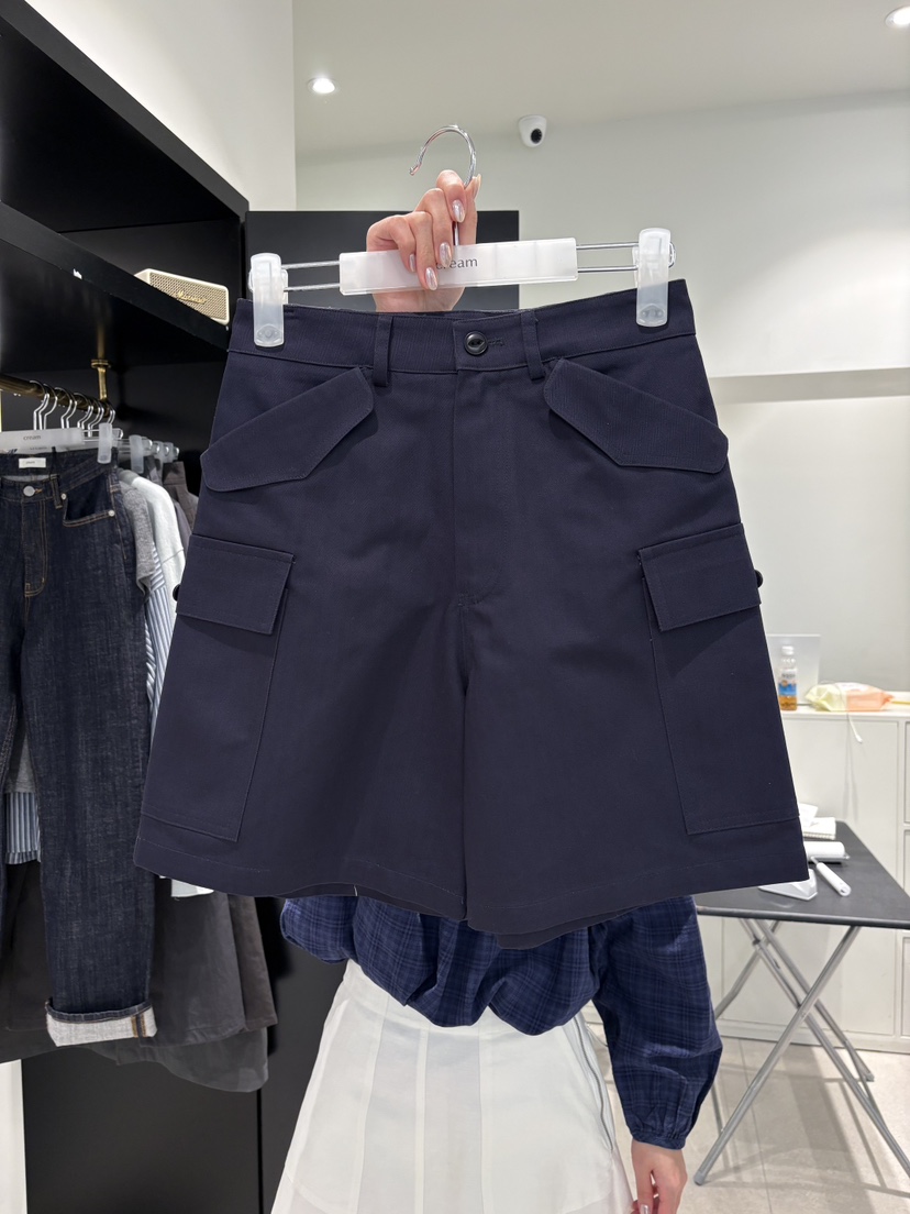 CREAM-P韓國直郵女裝新品休閑推薦時尚熱賣職業短褲工裝CREAM-P短褲圖色3