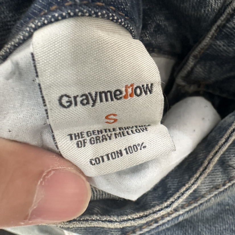 GRAYMELLOW韓國直郵女士新品休閑職業熱賣26春夏時尚牛仔褲GRAYMELLOW牛仔褲