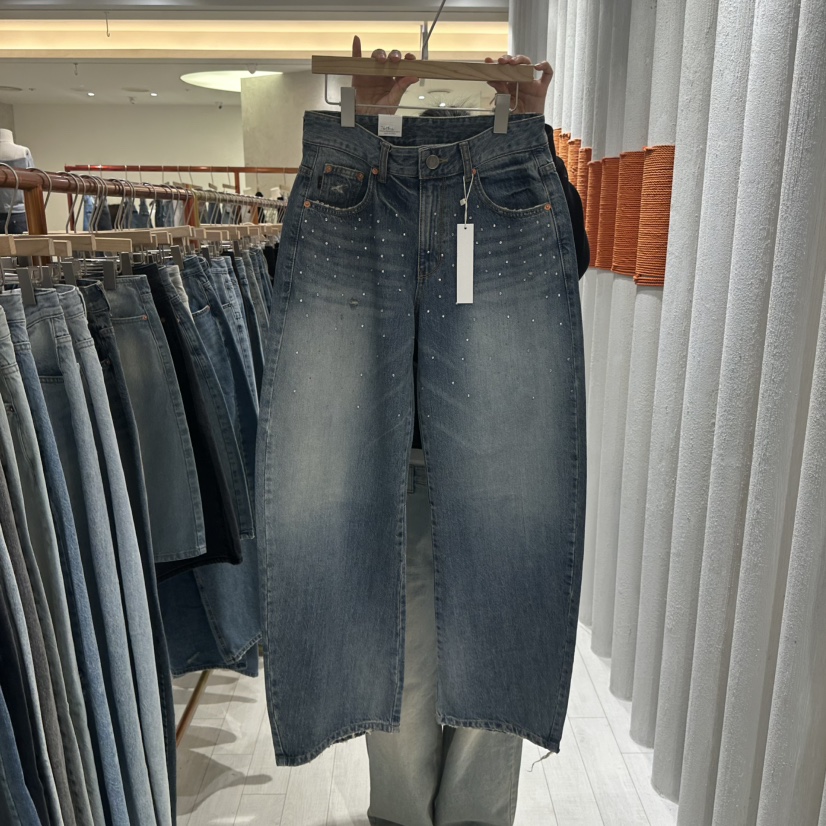 GRAYMELLOW韓國直郵女士新品休閑職業熱賣26春夏時尚牛仔褲GRAYMELLOW牛仔褲圖色1