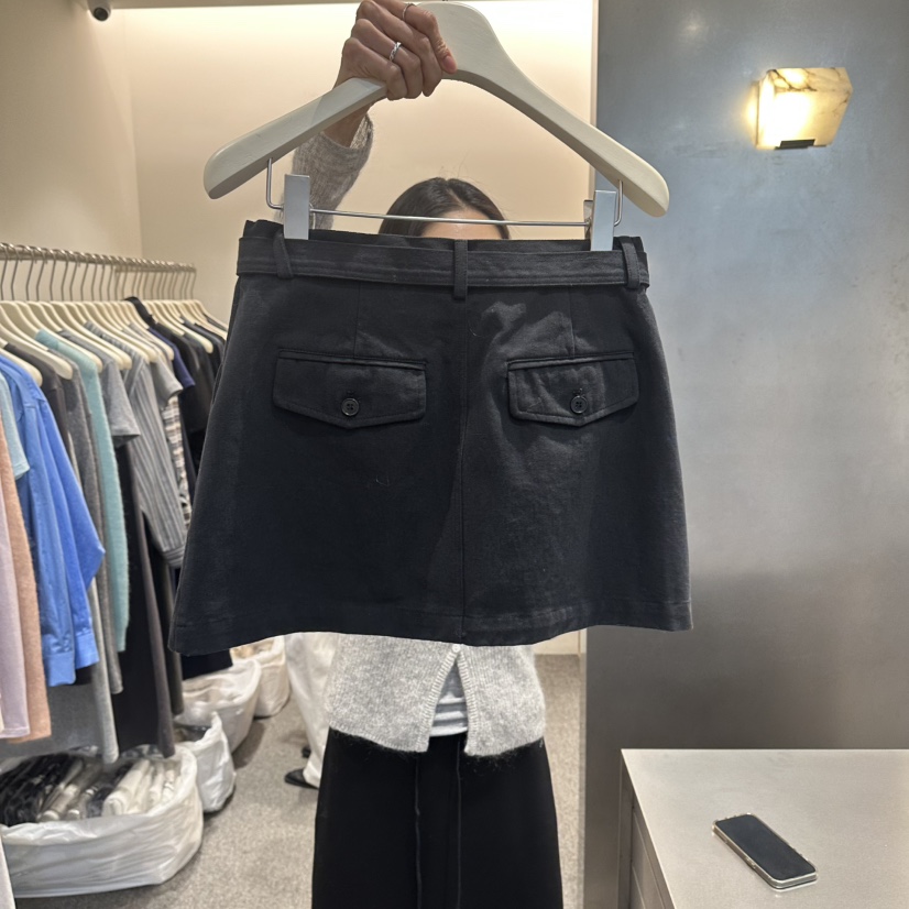 ALTER韓國東大門代購女士新品26春夏人氣職業推薦短裙含腰帶Alter短裙