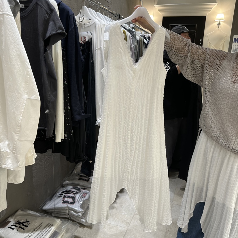 MIXXIN韓國直郵女裝新款26春夏休閑熱賣時尚職業連衣裙蕾絲MIXXIN連衣裙