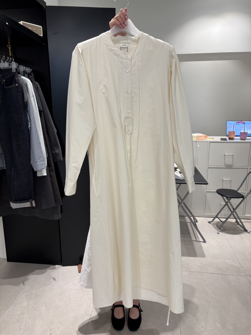 CREAM-P韓國東大門直郵女裝新品推薦熱賣職業連衣裙含腰繩CREAM-P連衣裙圖色2