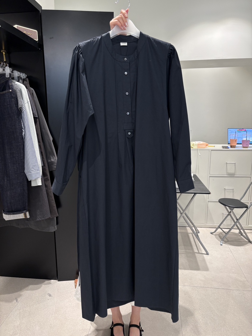 CREAM-P韓國東大門直郵女裝新品推薦熱賣職業連衣裙含腰繩CREAM-P連衣裙圖色3