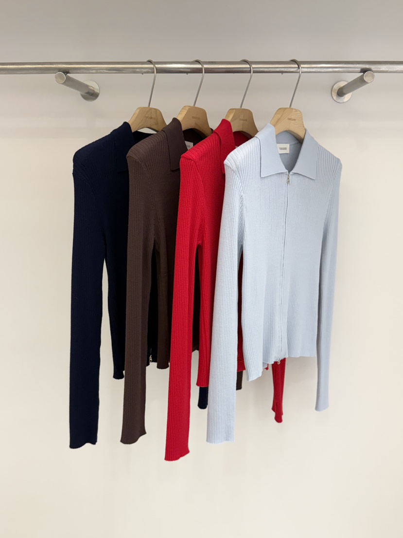 TOOGOOD韓國直郵實拍女士新品熱賣26春夏人氣推薦針織衫拉鏈TOOGOOD針織衫