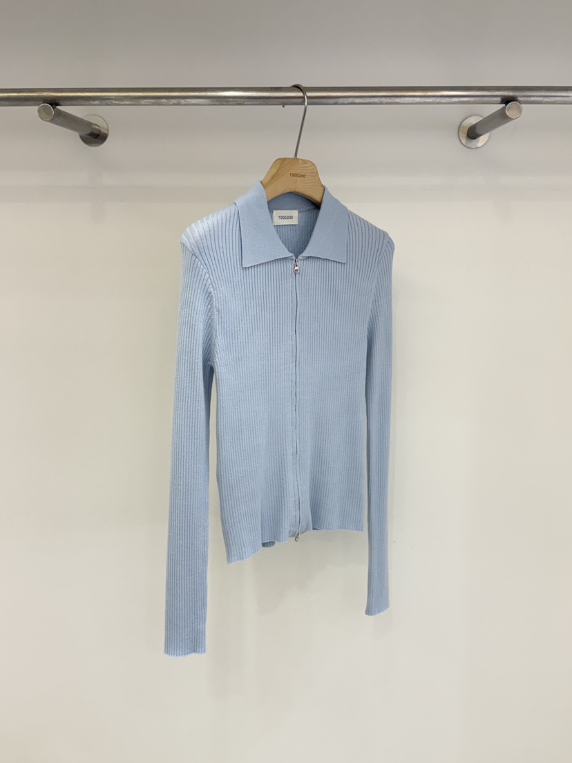 TOOGOOD韓國直郵實拍女士新品熱賣26春夏人氣推薦針織衫拉鏈TOOGOOD針織衫圖色1