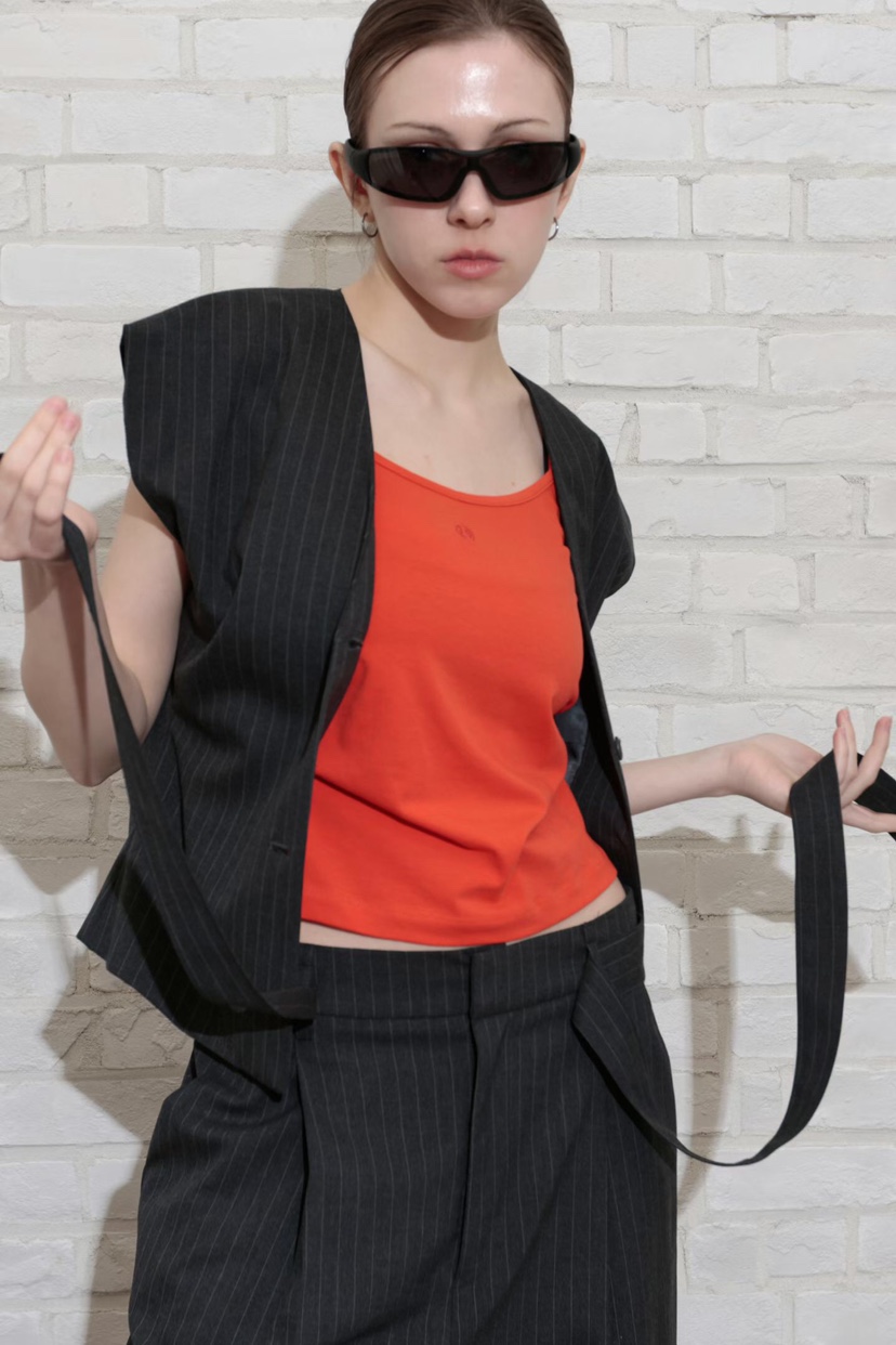 GENTLE B/LOVENTINA韓國東大門代購女裝新品休閑26春夏馬甲GENTLE B/LOVENTINA馬甲