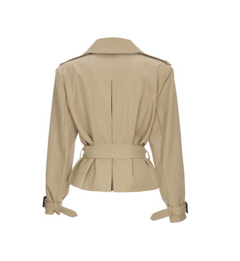 TANIA韓國東大門代購女裝新款職業人氣26春夏時尚夾克含腰帶TANIA夾克