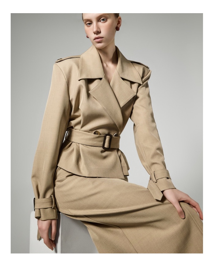 TANIA韓國東大門代購女裝新款職業人氣26春夏時尚夾克含腰帶TANIA夾克