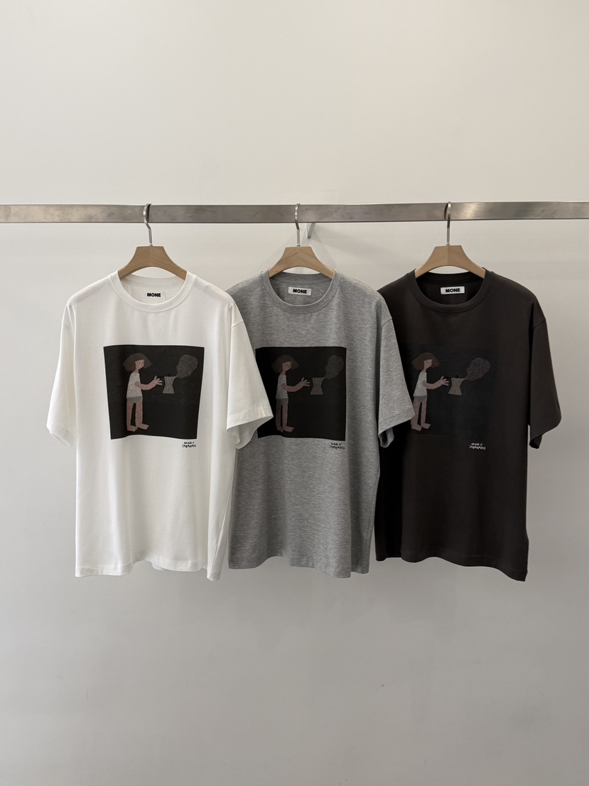 MONE-A韓國直郵實拍女士新款休閑人氣推薦熱賣26春夏T恤MONE-AT恤