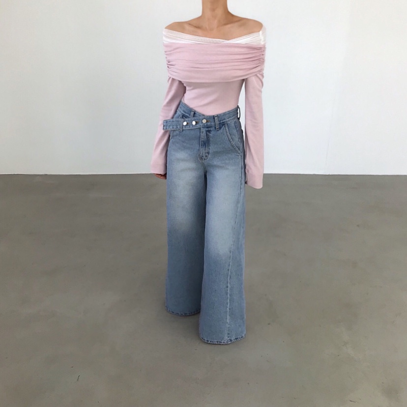 2TWO MOON韓國直郵實拍女裝新款時尚休閑26春夏職業長袖T恤2TWO MOON長袖T恤