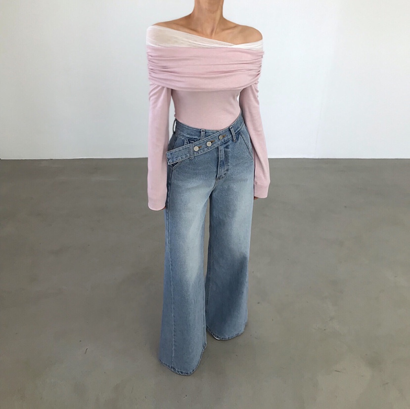 2TWO MOON韓國直郵實拍女裝新款時尚休閑26春夏職業長袖T恤2TWO MOON長袖T恤