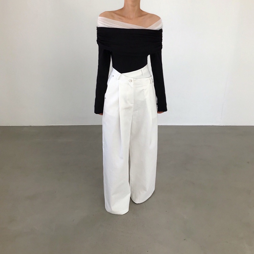 2TWO MOON韓國直郵實拍女裝新款時尚休閑26春夏職業長袖T恤2TWO MOON長袖T恤