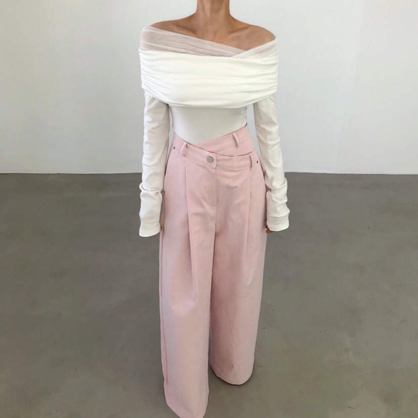 2TWO MOON韓國直郵實拍女裝新款時尚休閑26春夏職業長袖T恤2TWO MOON長袖T恤