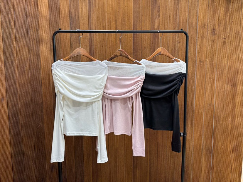 2TWO MOON韓國直郵實拍女裝新款時尚休閑26春夏職業長袖T恤2TWO MOON長袖T恤