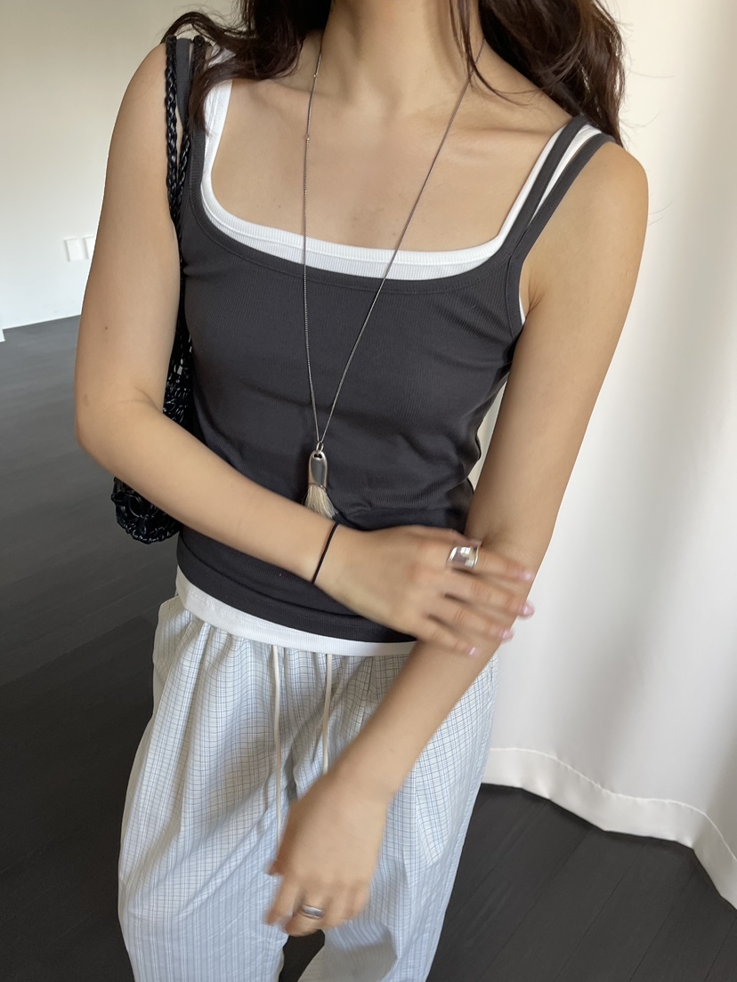 TORRE韓國代購女裝新款26春夏休閑熱賣人氣推薦時尚吊帶背心TORRE吊帶/背心