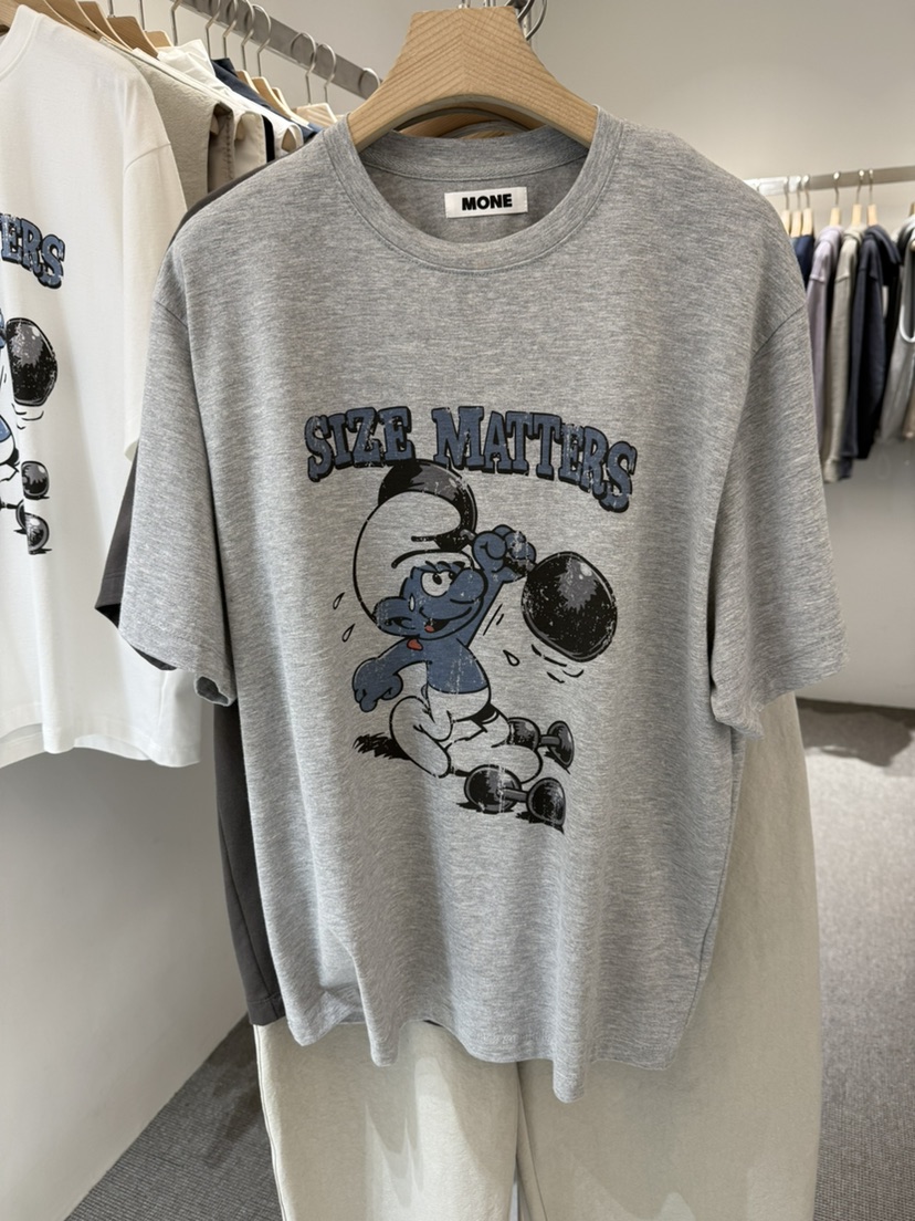 MONE-A韓國代購女裝新款26春夏職業休閑時尚推薦熱賣T恤MONE-AT恤圖色2