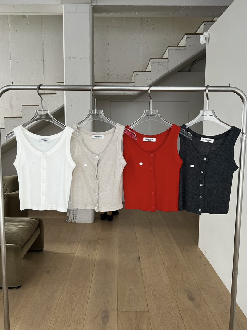 ZEROZERO韓國東大門直郵女裝新品熱賣時尚職業26春夏吊帶背心ZEROZERO吊帶/背心