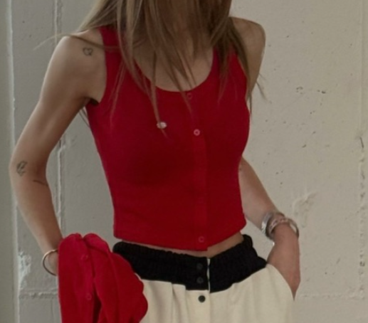 ZEROZERO韓國東大門直郵女裝新品熱賣時尚職業26春夏吊帶背心ZEROZERO吊帶/背心圖色3