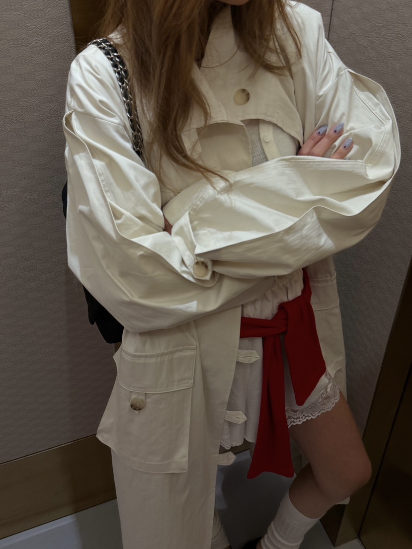 ZEROZERO韓國直郵女士新款26春夏職業休閑熱賣長款風衣高領ZEROZERO長款風衣