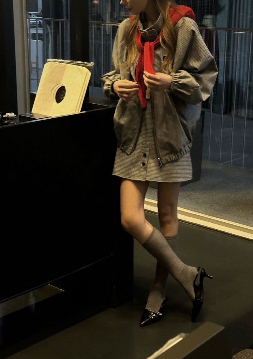 ZEROZERO韓國直郵實拍女裝新品休閑時尚職業人氣短裙紐扣ZEROZERO短裙