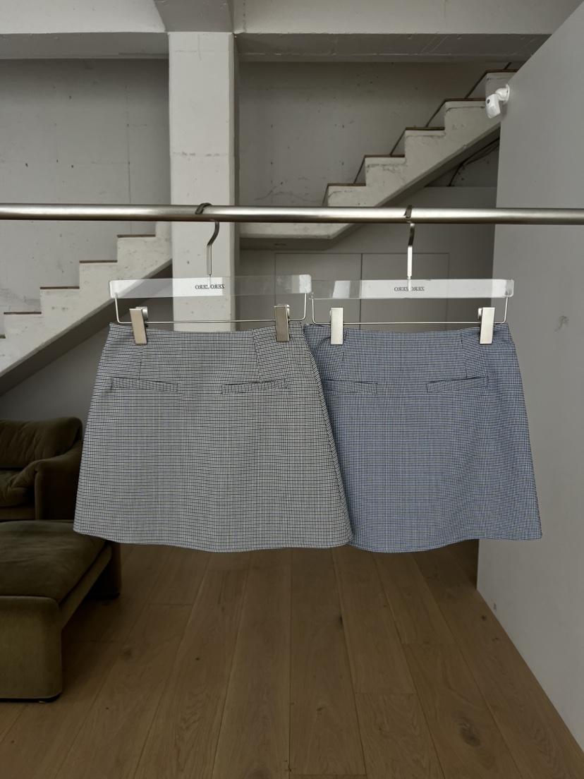 ZEROZERO韓國直郵實拍女裝新品休閑時尚職業人氣短裙紐扣ZEROZERO短裙