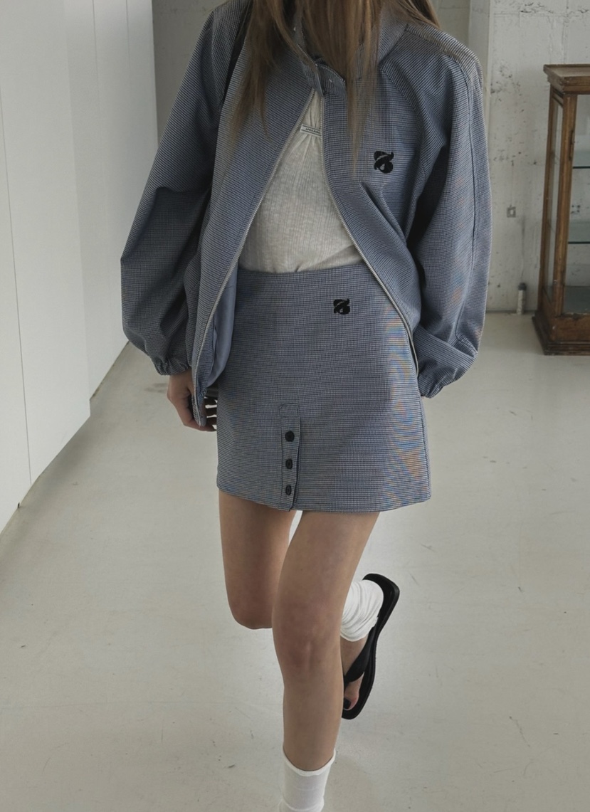 ZEROZERO韓國直郵實拍女裝新品休閑時尚職業人氣短裙紐扣ZEROZERO短裙圖色2