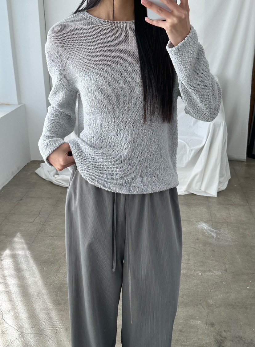 LE VASE韓國直郵女士新品人氣熱賣推薦職業時尚26春夏針織衫LE VASE針織衫