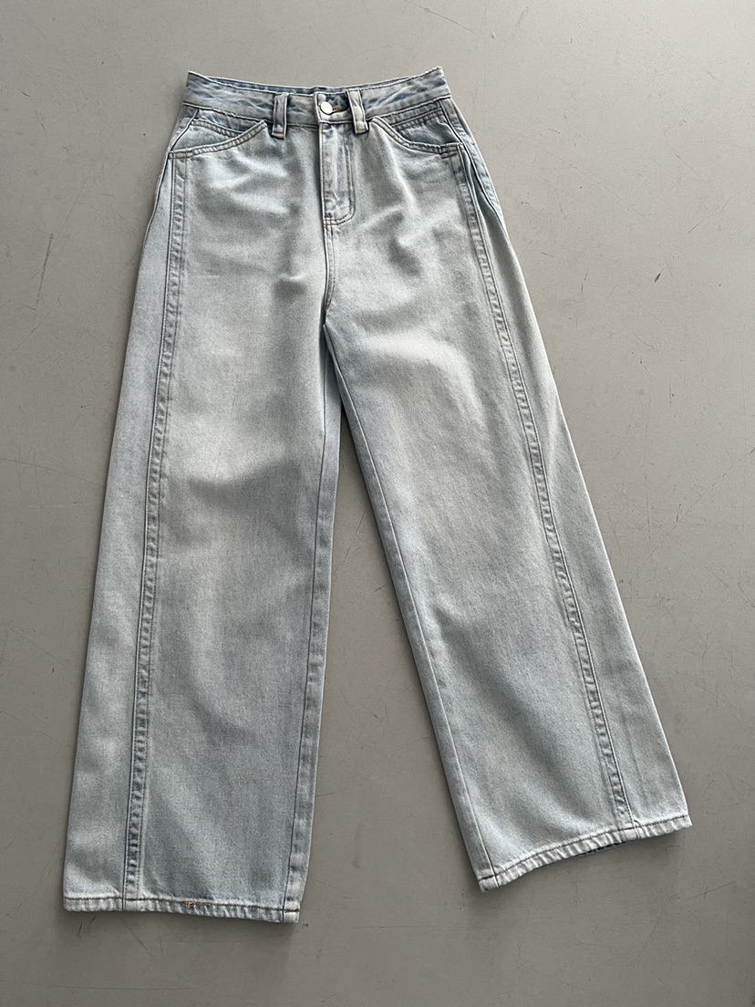 DARAK韓國東大門代購女士新款推薦熱賣休閑26春夏牛仔褲雙排扣DARAK牛仔褲