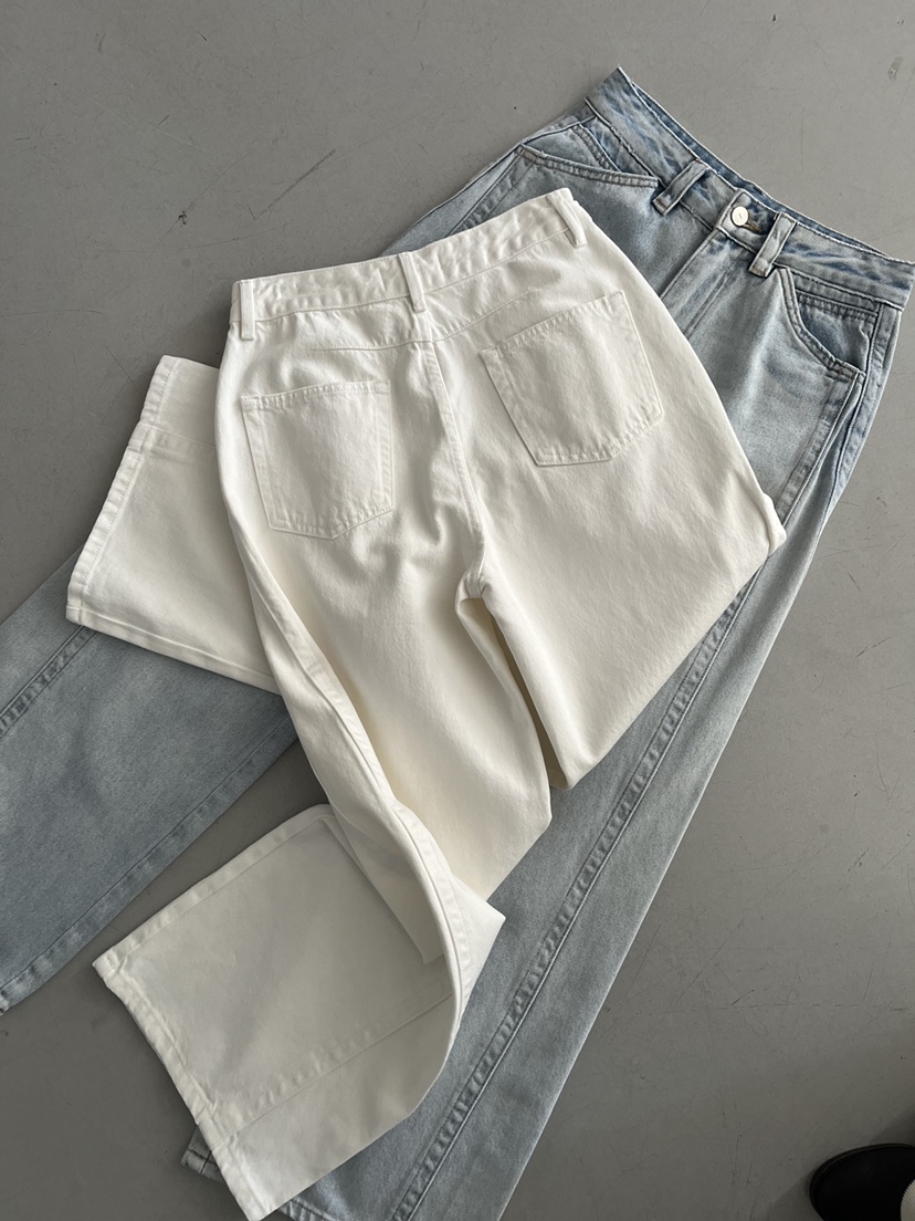 DARAK韓國東大門代購女士新款推薦熱賣休閑26春夏牛仔褲雙排扣DARAK牛仔褲