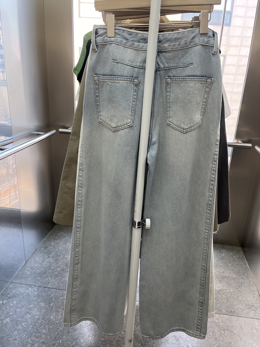 DARAK韓國東大門代購女士新款推薦熱賣休閑26春夏牛仔褲雙排扣DARAK牛仔褲