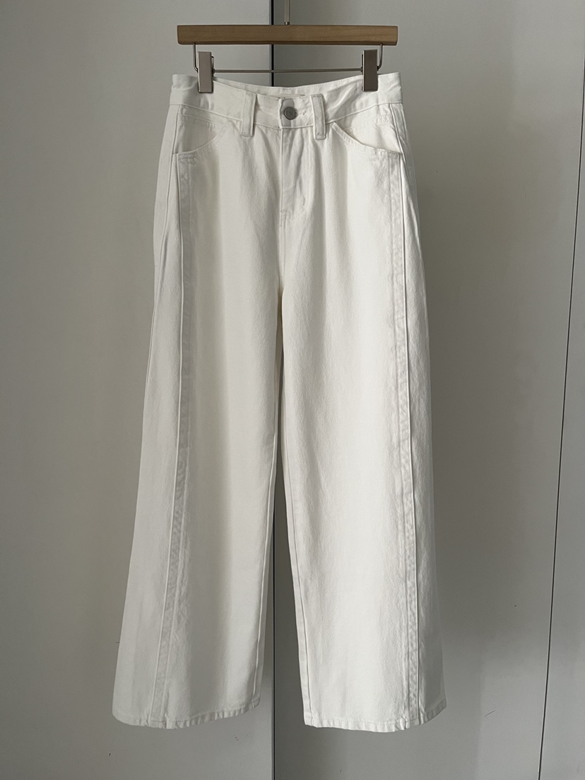 DARAK韓國東大門代購女士新款推薦熱賣休閑26春夏牛仔褲雙排扣DARAK牛仔褲圖色2