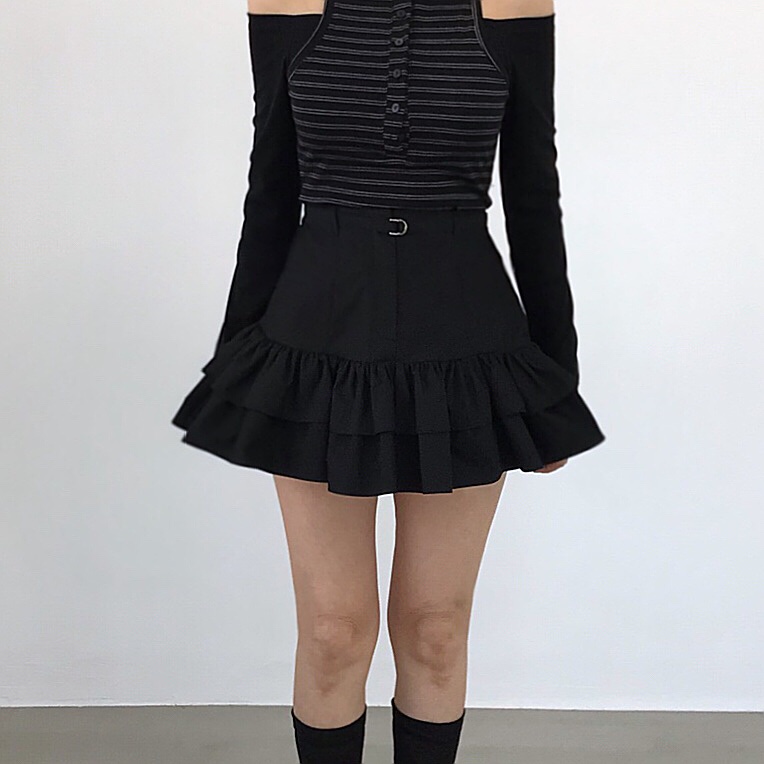 2TWO MOON韓國東大門代購女裝新款休閑職業26春夏短裙腰帶2TWO MOON短裙